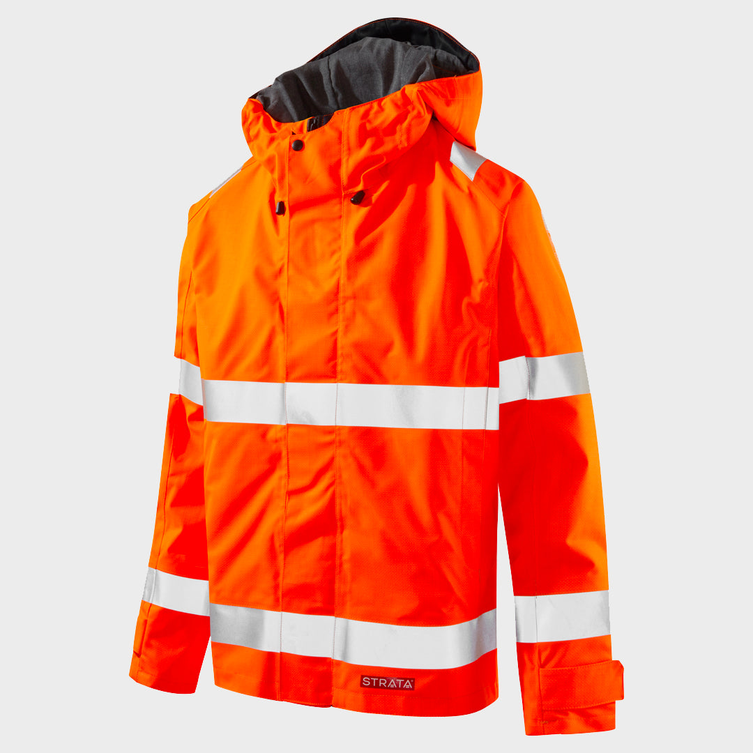 STRATA® ARC Hi-Viz Orange Waterproof Jacket (CL.2/ARC2/23CAL/CM²)
